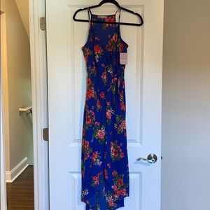Blue floral dress